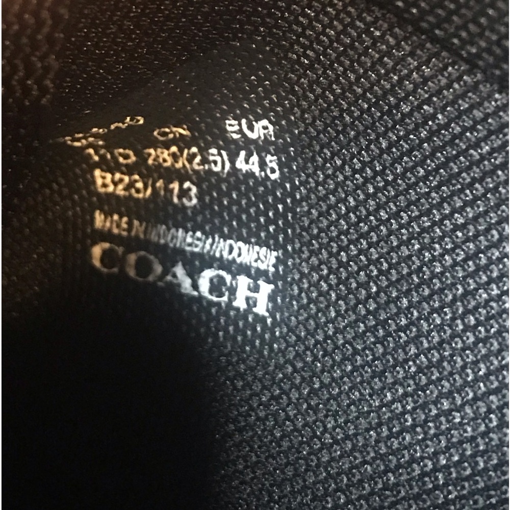 Coach Men's Black Charcoal Sneakers - Picture 6 of 9